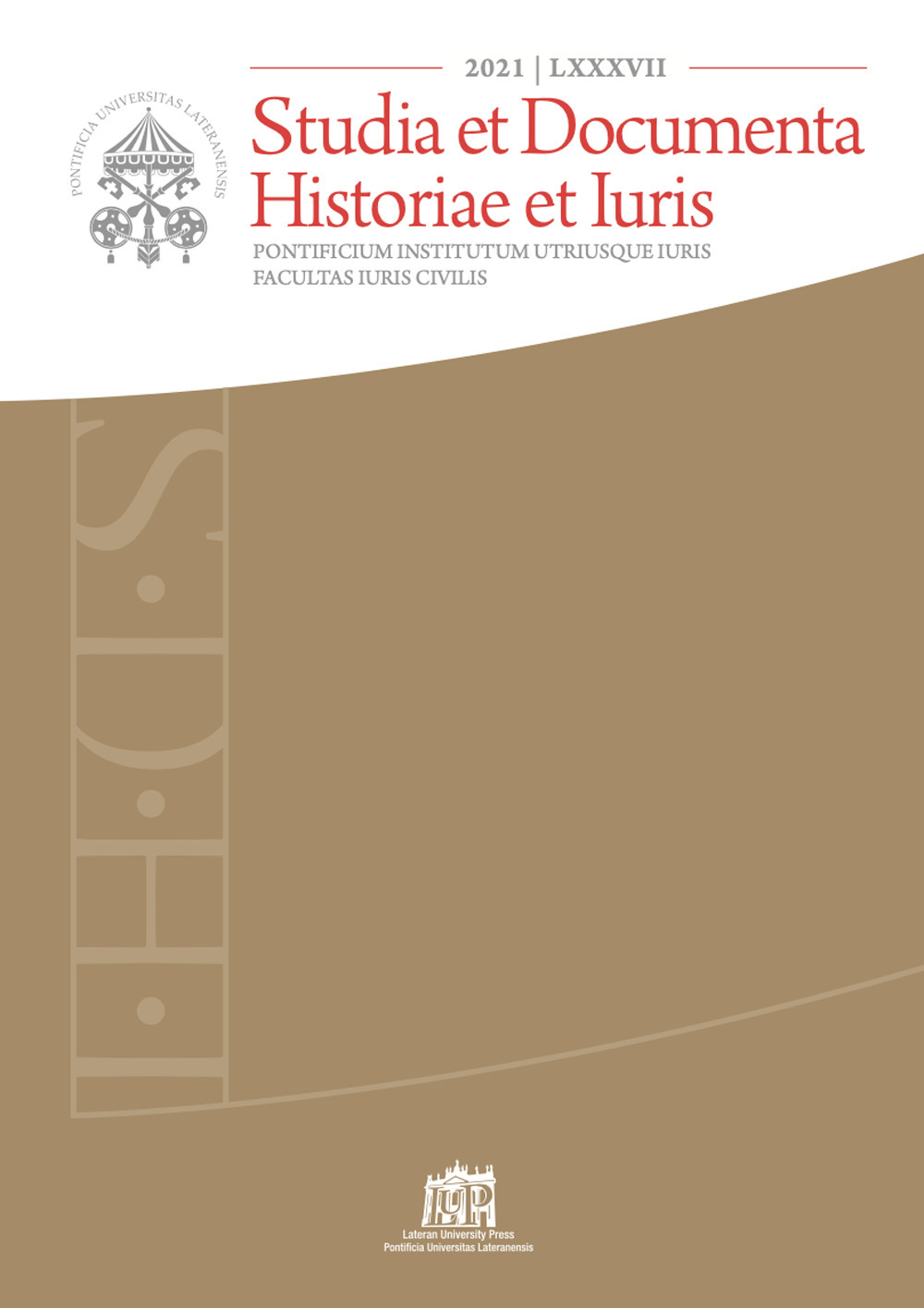 Studia et documenta historiae et iuris. Vol. 87