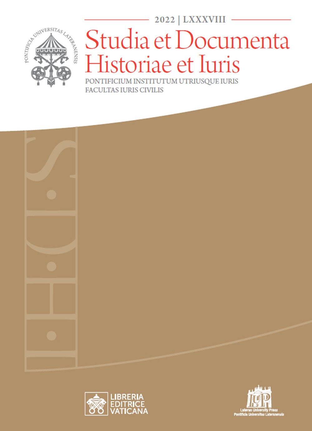 Studia et documenta historiae et iuris. Vol. 88
