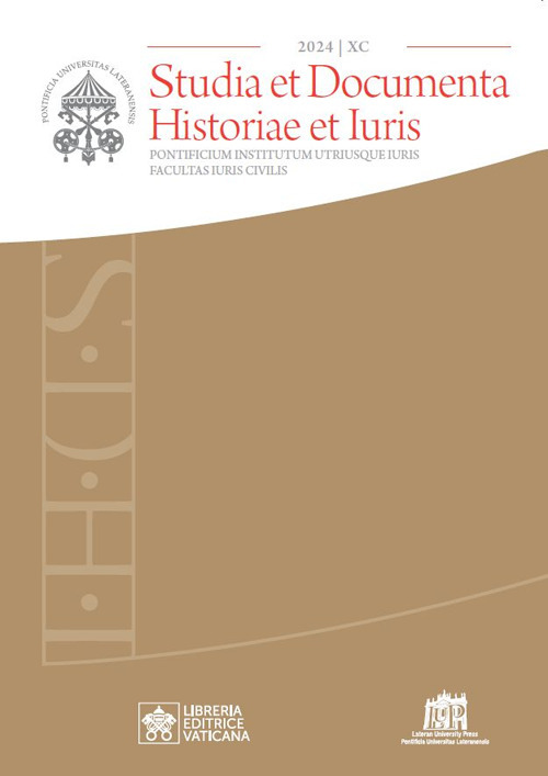 Studia et documenta historiae et iuris. Vol. 90