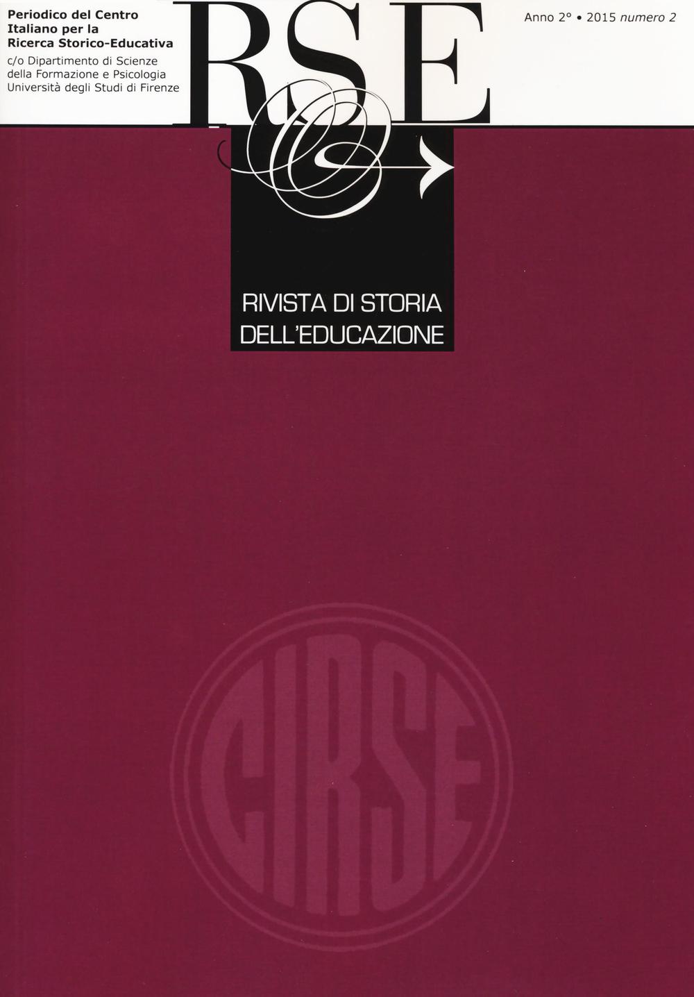 Rivista di storia dell'educazione. Vol. 2