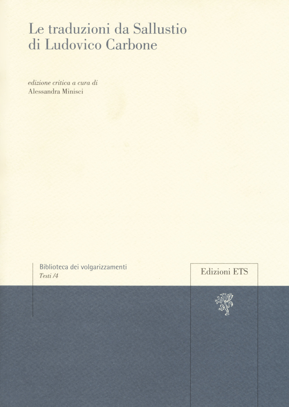 Le traduzioni da Sallustio di Ludovico Carbone