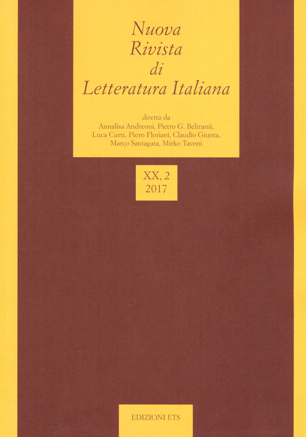 Nuova rivista di letteratura italiana. Vol. 2