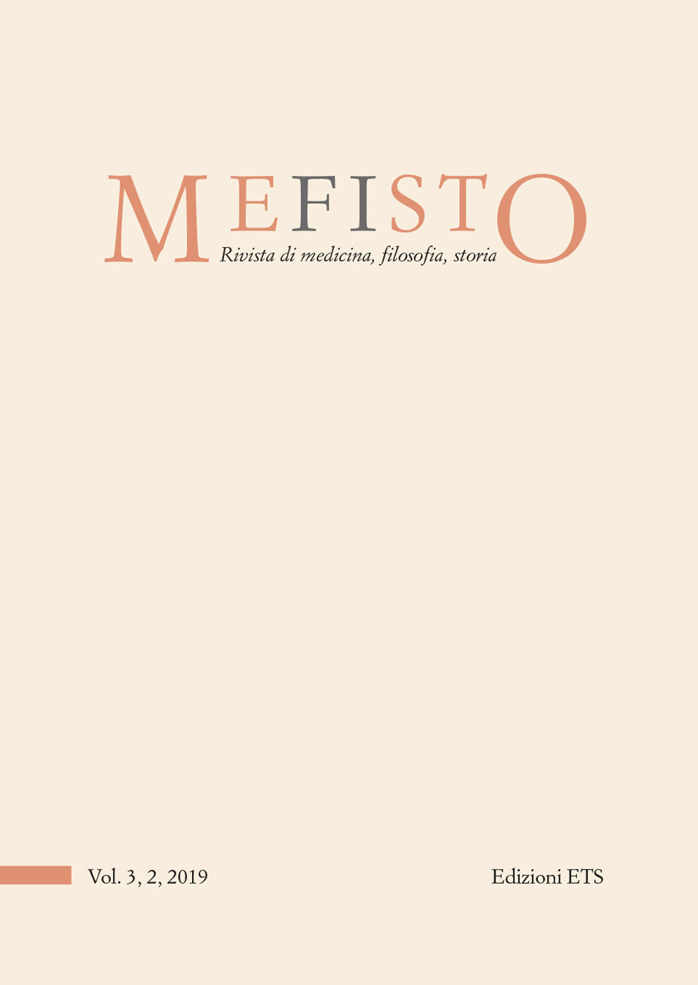 Mefisto. Rivista di medicina, filosofia, storia. Vol. 3/2: Museo, memorie e narrazioni per la salute mentale