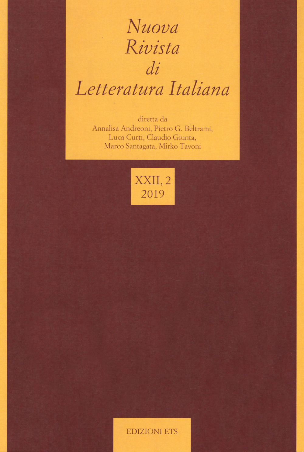 Nuova rivista di letteratura italiana. Vol. 2