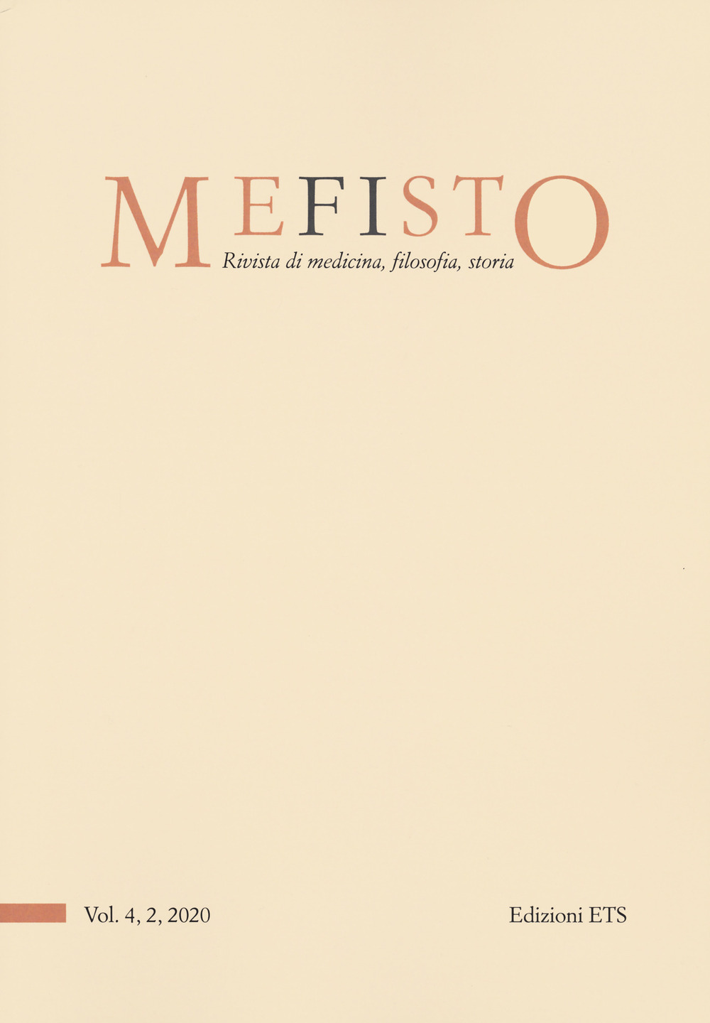 Mefisto. Rivista di medicina, filosofia, storia. Vol. 4-2