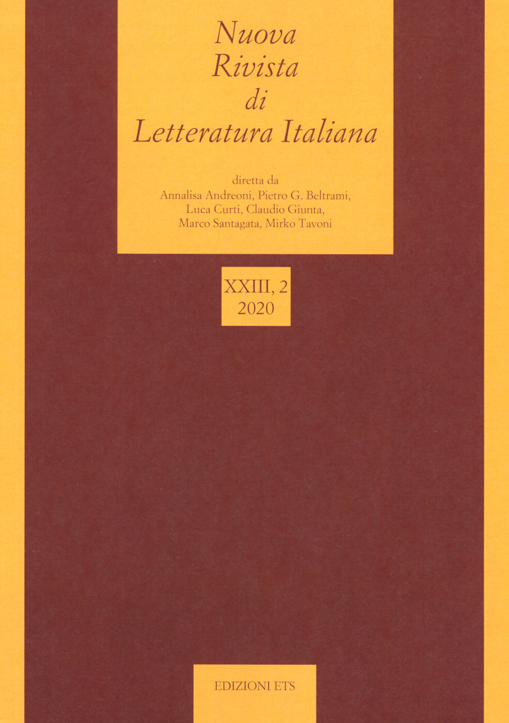 Nuova rivista di letteratura italiana. Vol. 2