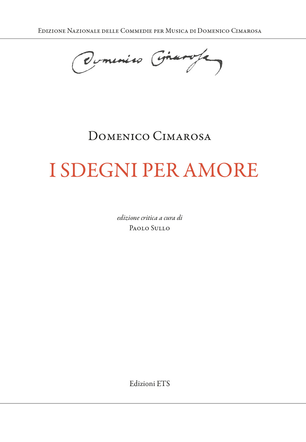 I sdegni per amore