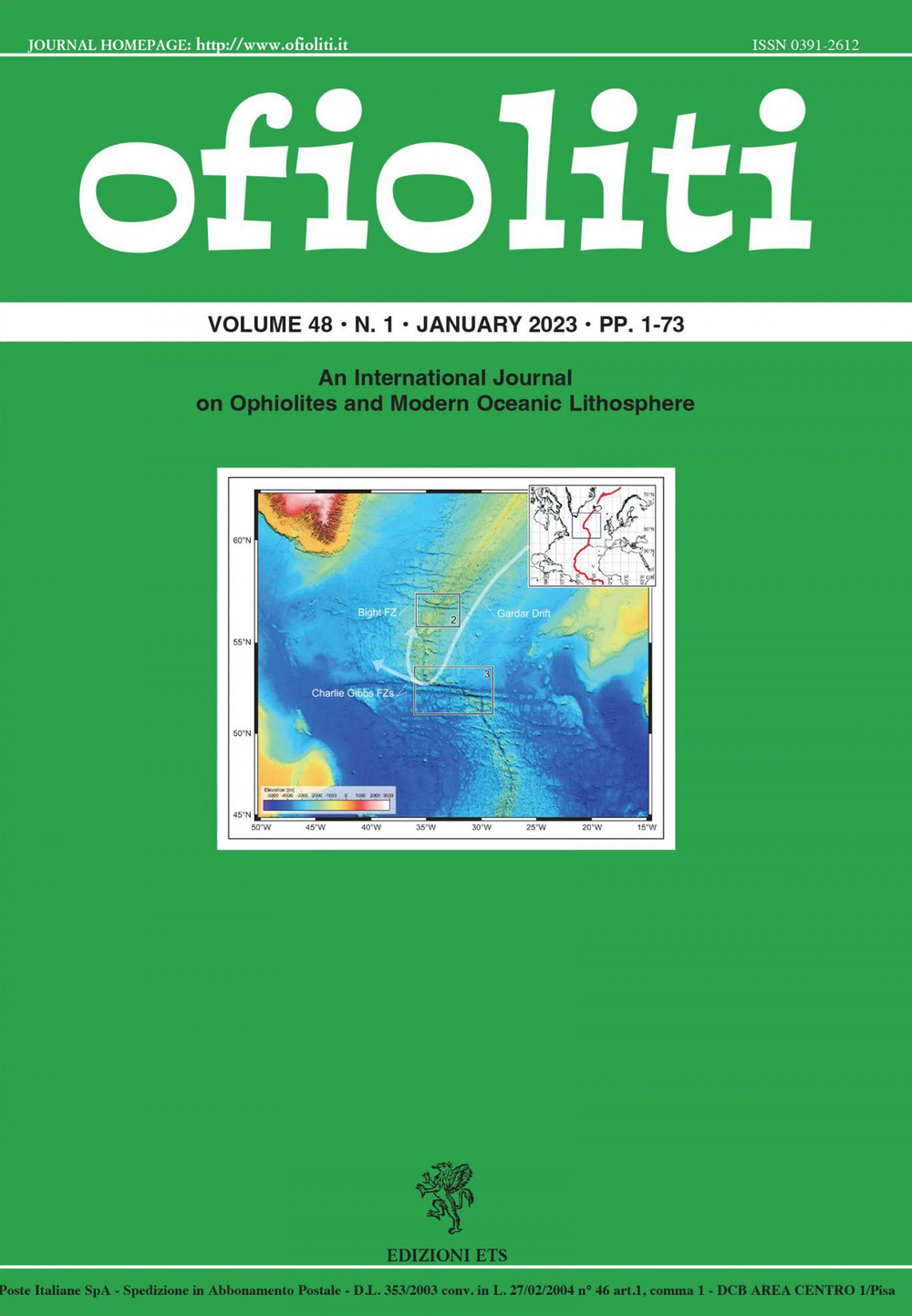 Ofioliti. An international journal on ophiolites and modern oceanic lithosphere. Vol. 48/1