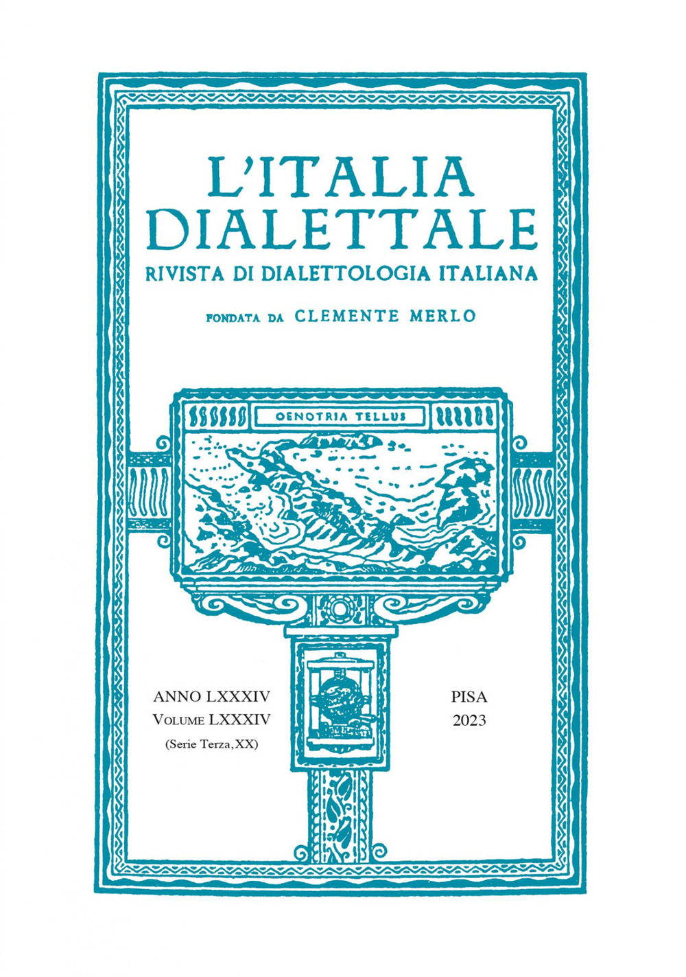 L'Italia dialettale. Rivista di dialettologia italiana. Vol. 84