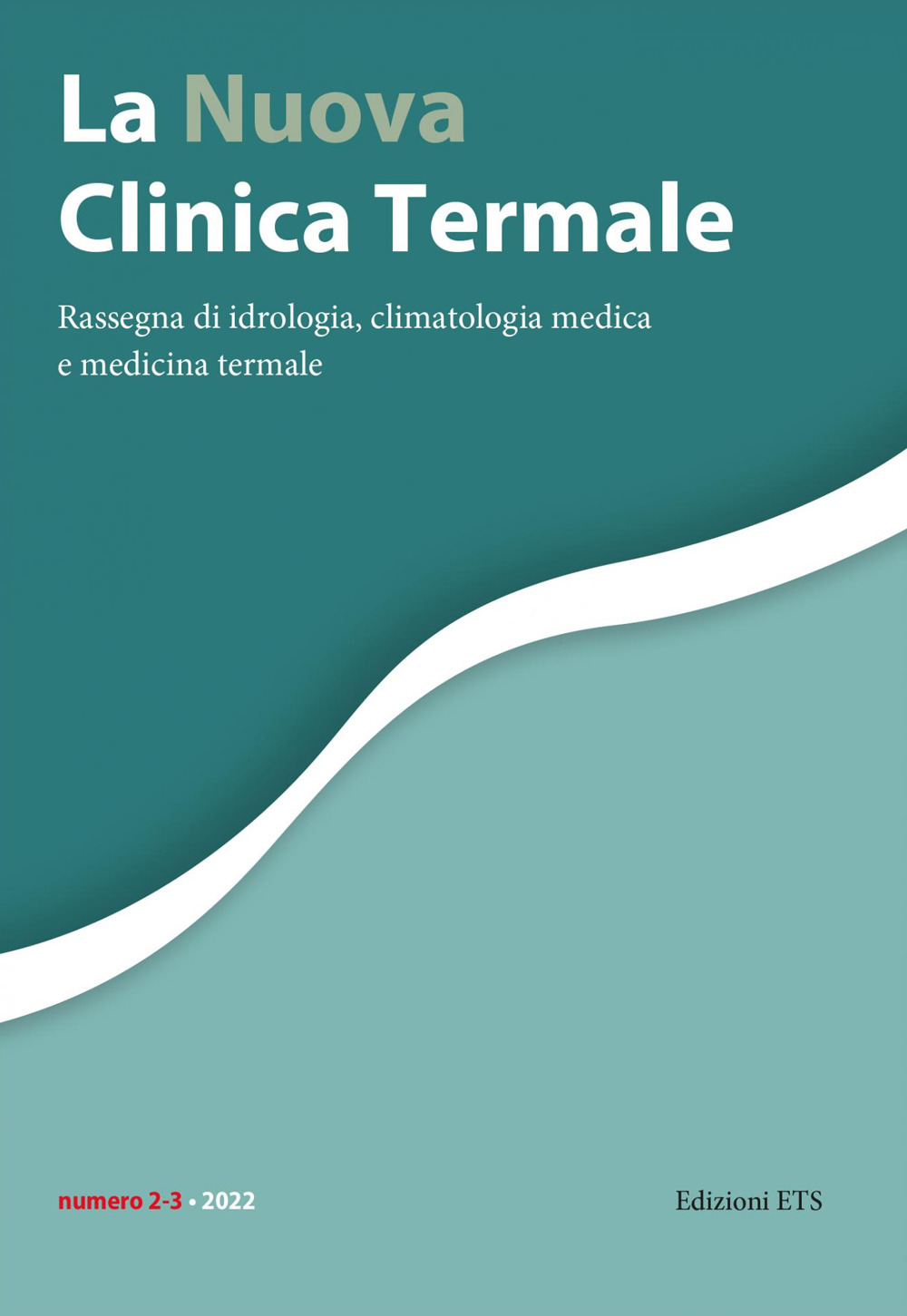 La nuova clinica termale. Rassegna di idrologia, climatologia medica e medicina termale. Vol. 2-3