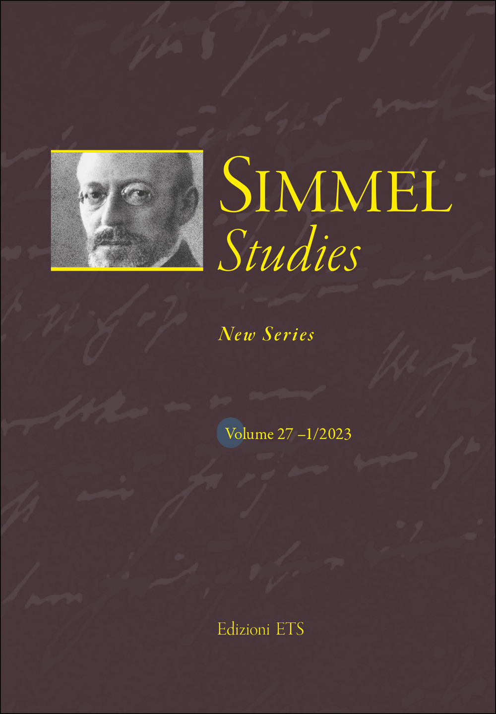 Simmel studies. New series. Vol. 1