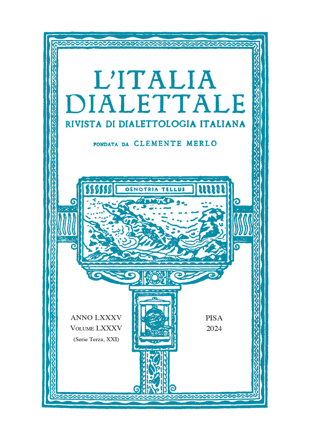 L'Italia dialettale. Rivista di dialettologia italiana. Vol. 85