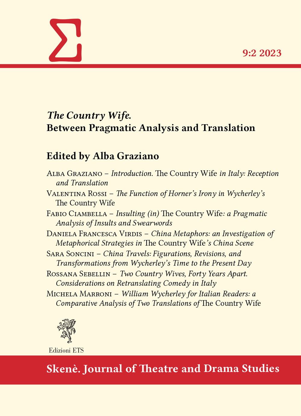 The country wife. Between pragmatic analysis and translation. Vol. 2