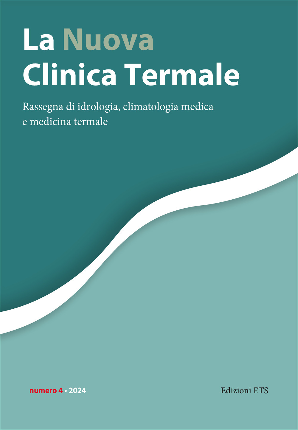 La nuova clinica termale. Rassegna di idrologia, climatologia medica e medicina termale. Vol. 4
