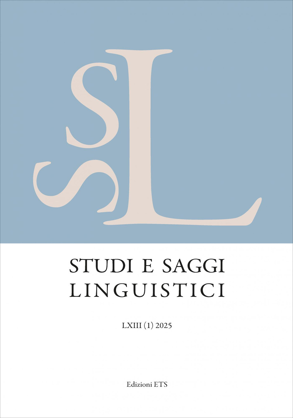 Studi e saggi linguistici. Vol. 1
