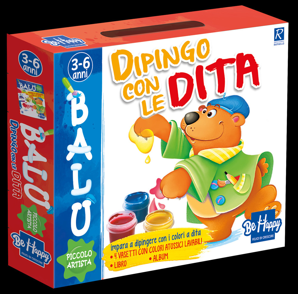 Dipingo con le dita. Balù piccolo artista
