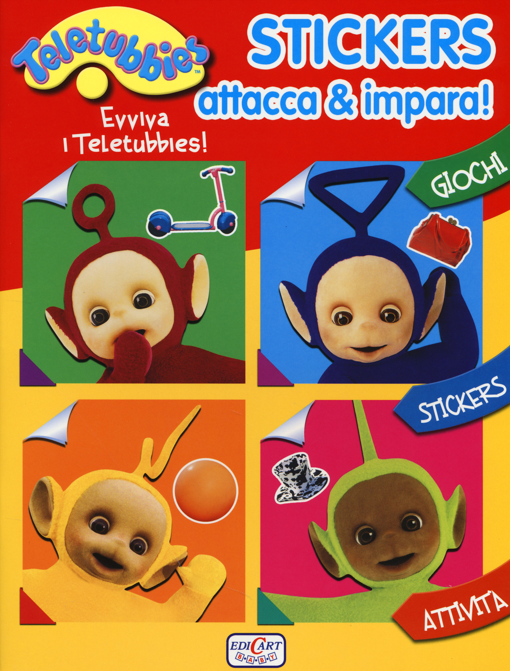 Stickers attacca & impara. Teletubbies. Con adesivi