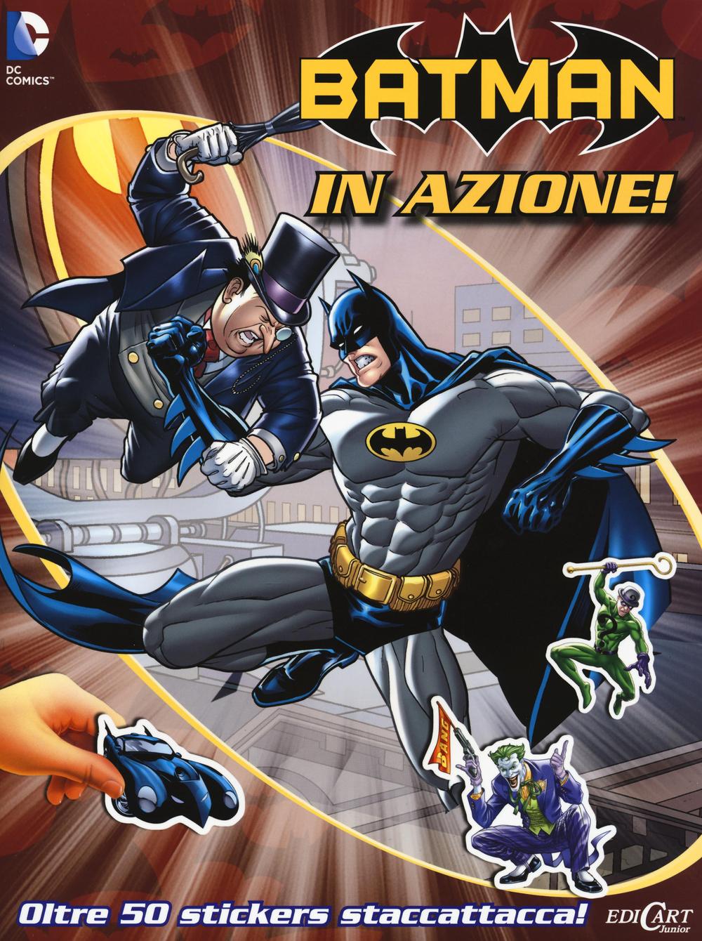 Batman in azione! Con adesivi