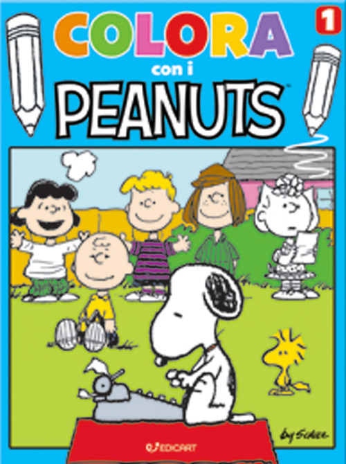 Colora con i Peanuts. Vol. 1: Blu