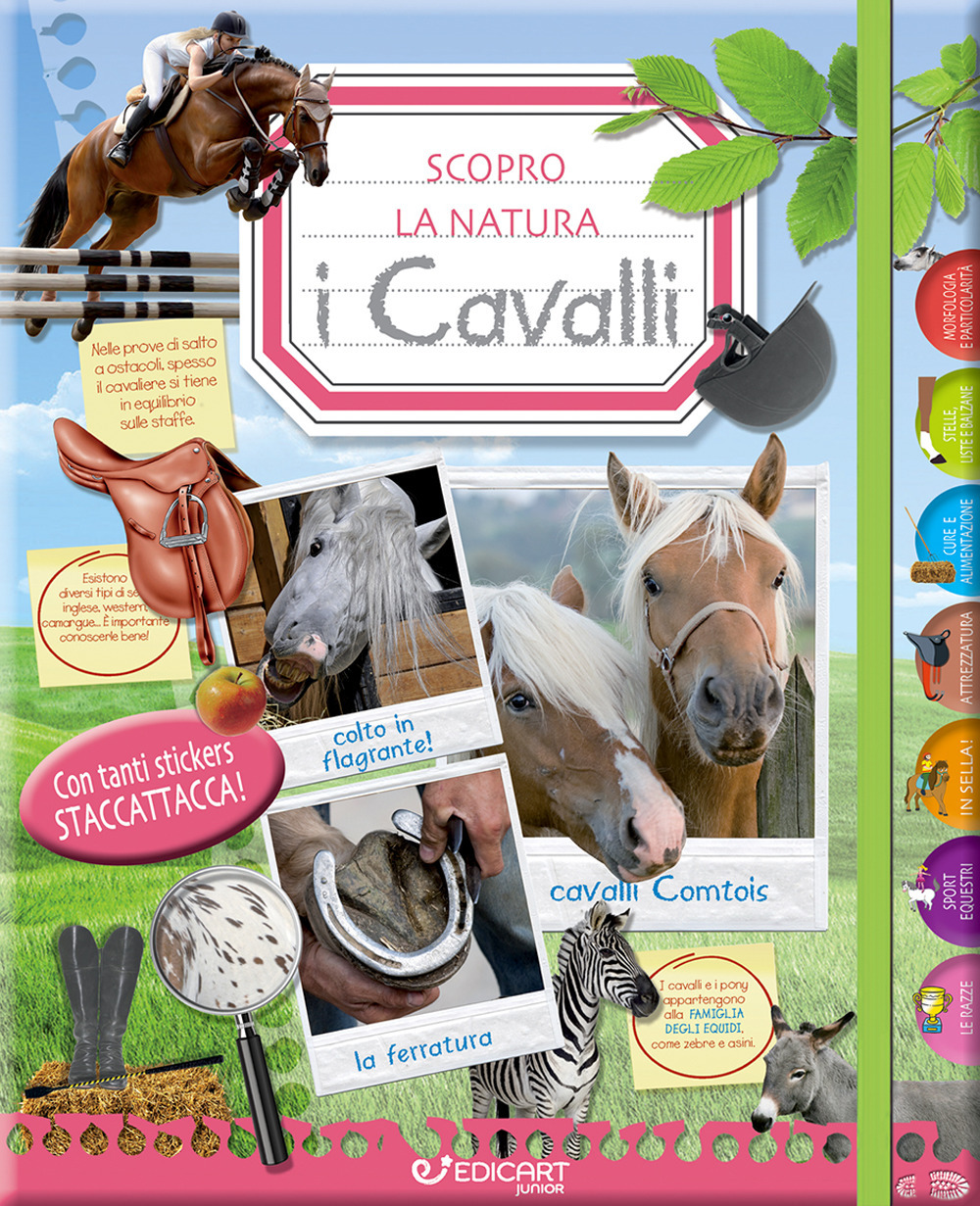 I cavalli. Scopro la natura. Con adesivi