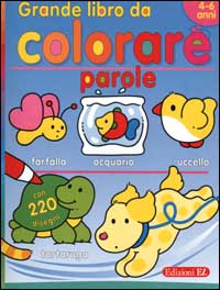 Grande libro da colorare. Parole