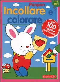 Ponpon. Incollare e colorare