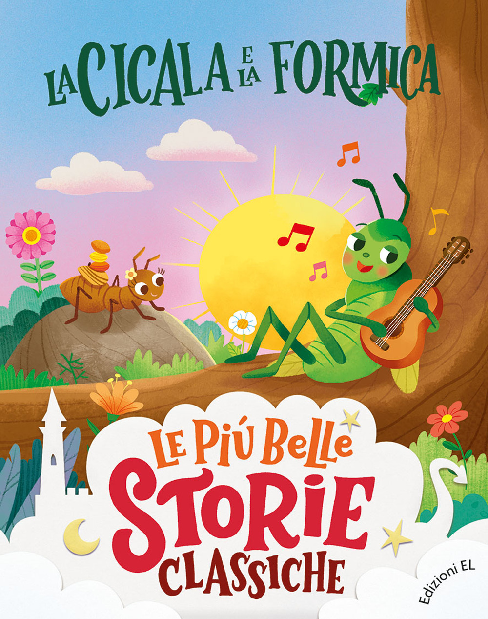 La cicala e la formica. Stampatello maiuscolo