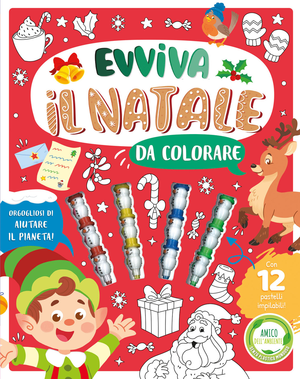 Evviva il Natale da colorare