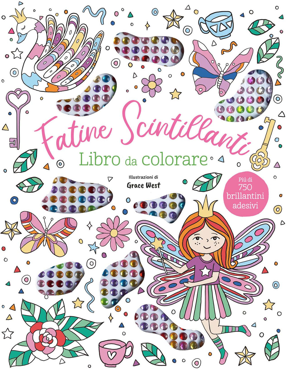 Fatine scintillanti. Libro da colorare