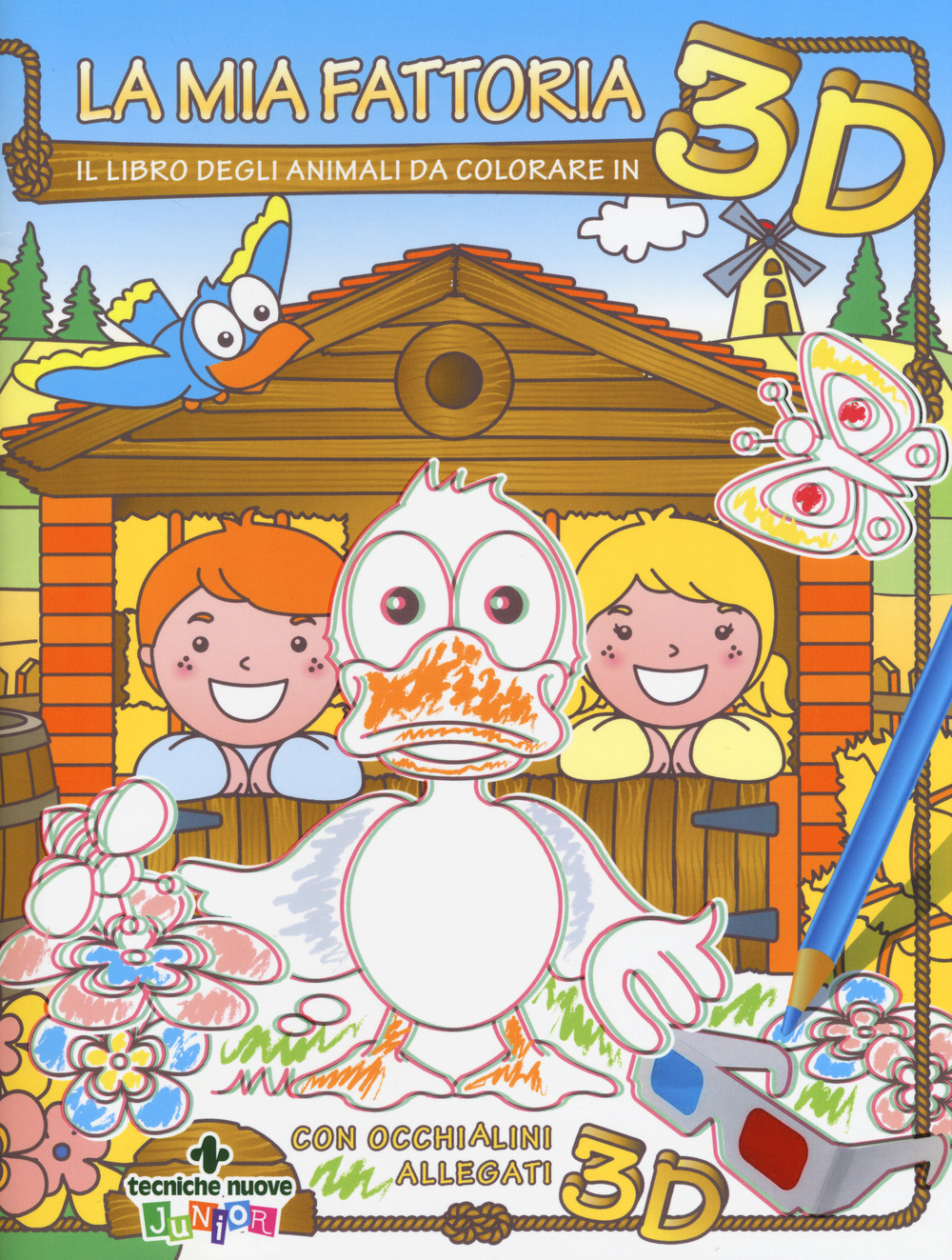 La mia fattoria. Il libro degli animali da colorare in 3D