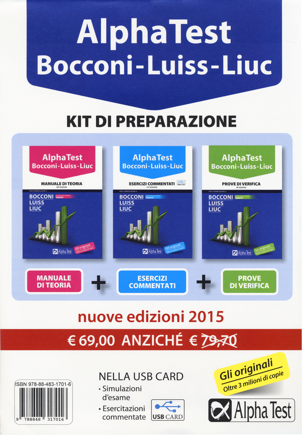 Alpha Test. Bocconi, Luiss, Liuc. Kit di preparazione. Con USB card