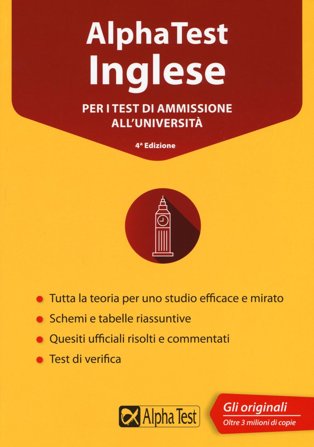 Alpha Test inglese. Per i test di ammissione all'università
