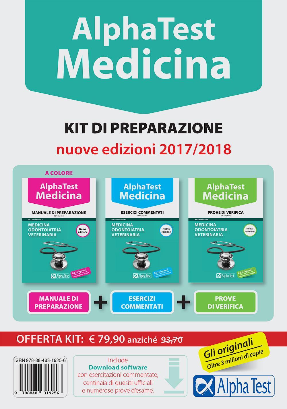 Alpha Test. Medicina, odontoiatria, veterinaria. Kit di preparazione