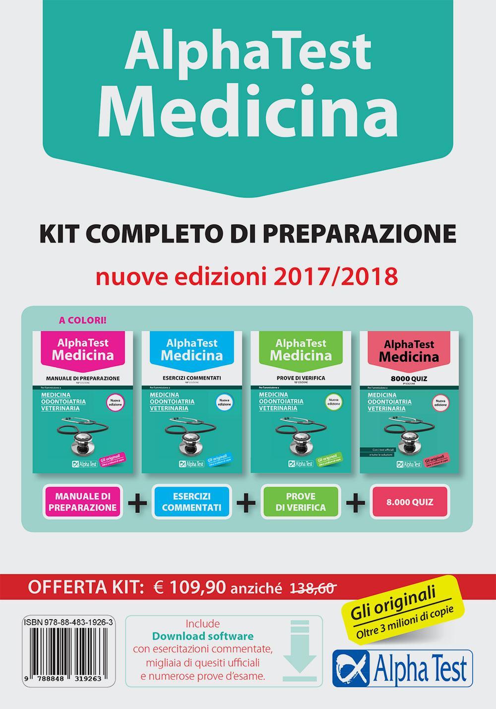 Alpha Test. Medicina. Kit completo di preparazione