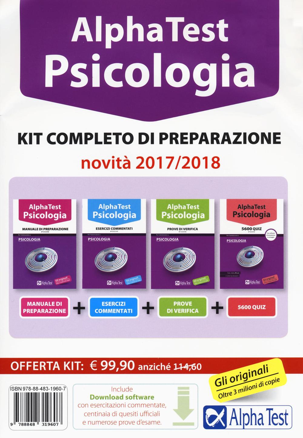 Alpha Test. Psicologia. Kit completo di preparazione