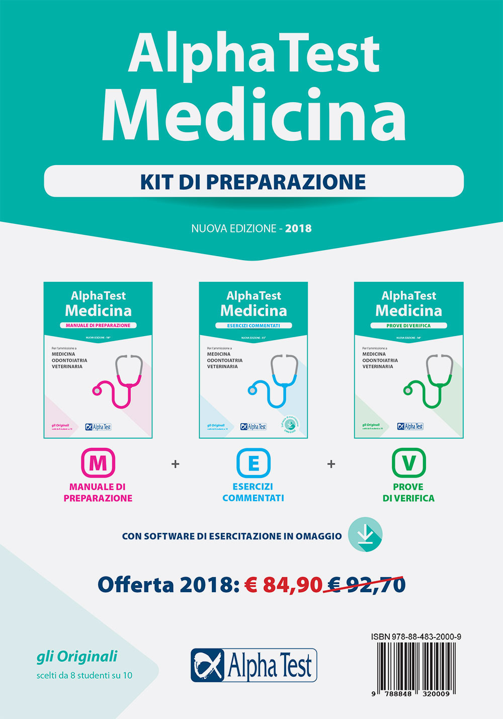 Alpha Test. Medicina. Kit di preparazione: Manuale di preparazione-Esercizi commentati-Prove di verifica