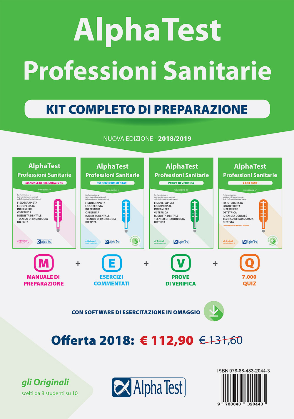 Alpha Test. Professioni sanitarie. Kit completo di preparazione