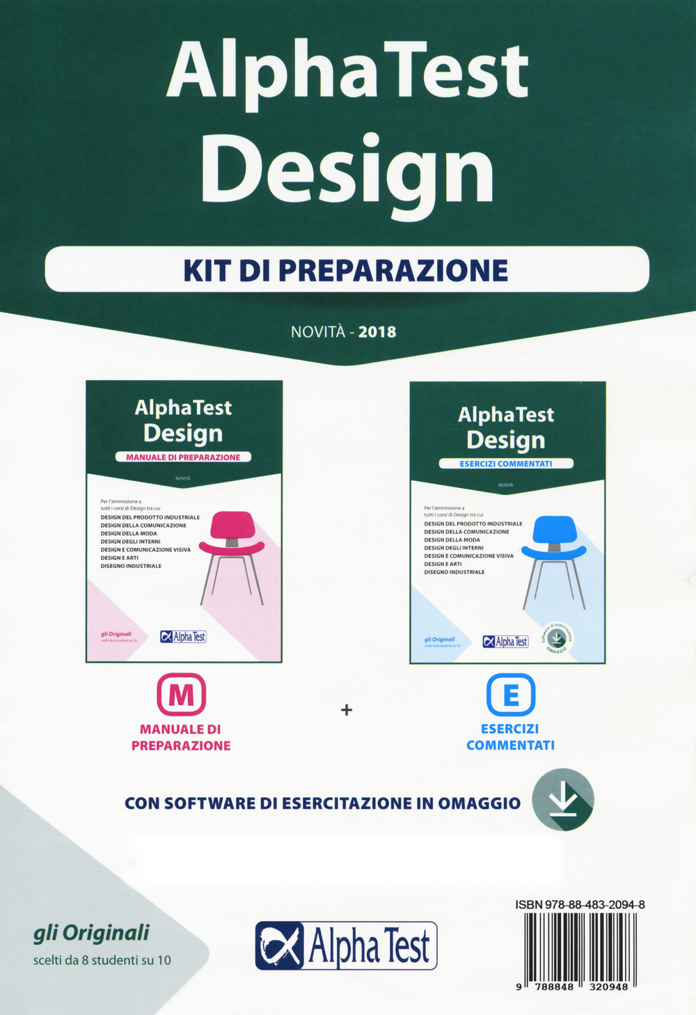 Alpha Test. Design. Kit di preparazione: Manuale di preparazione-Esercizi commentati