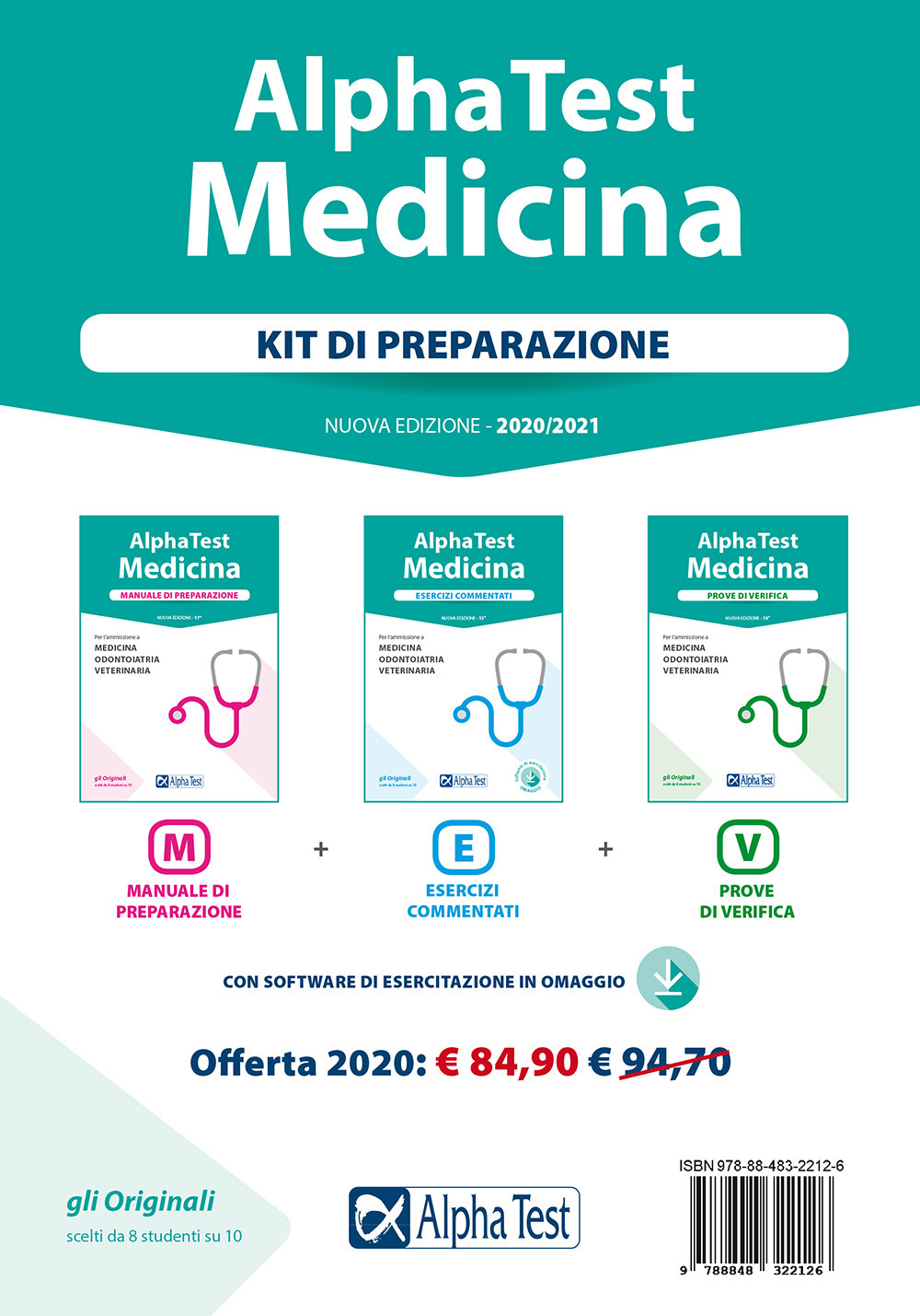 Alpha Test. Medicina. Kit di preparazione: Manuale di preparazione-Esercizi commentati-Prove di verifica