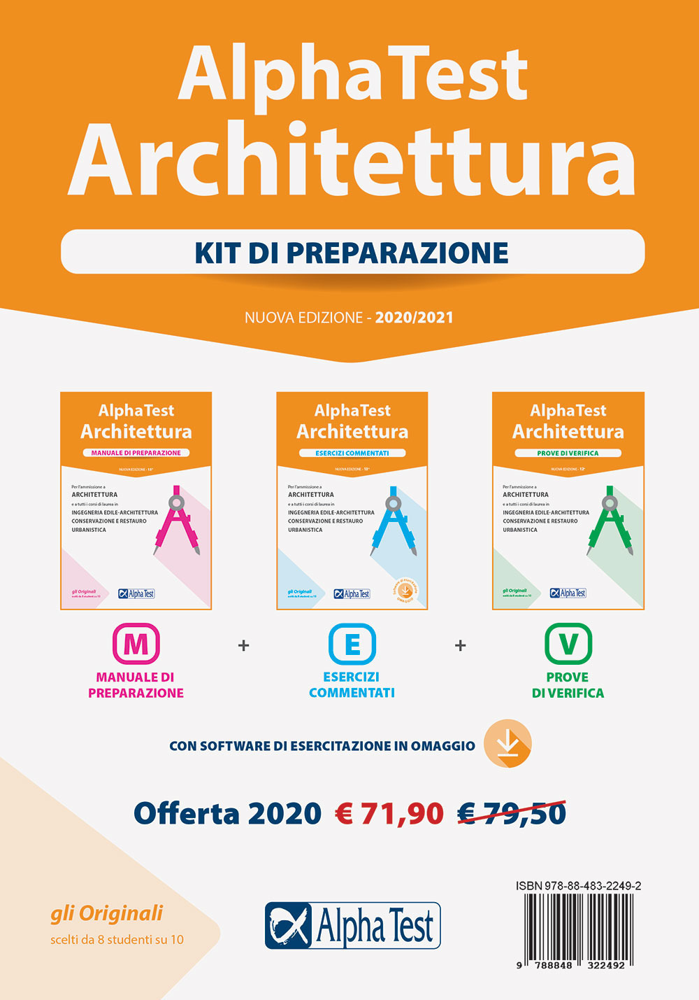 Alpha Test. Architettura. Kit di preparazione. Per l'ammissione ad Architettura e a tutti i corsi di laurea in Ingegneria edile-architettura, Conservazione e restauro, Urbanistica