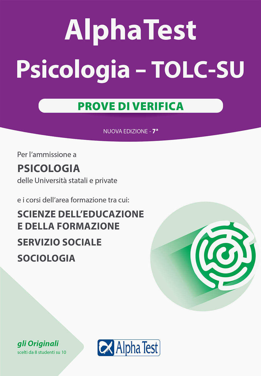 Alpha Test. Psicologia. TOLC-SU. Prove di verifica