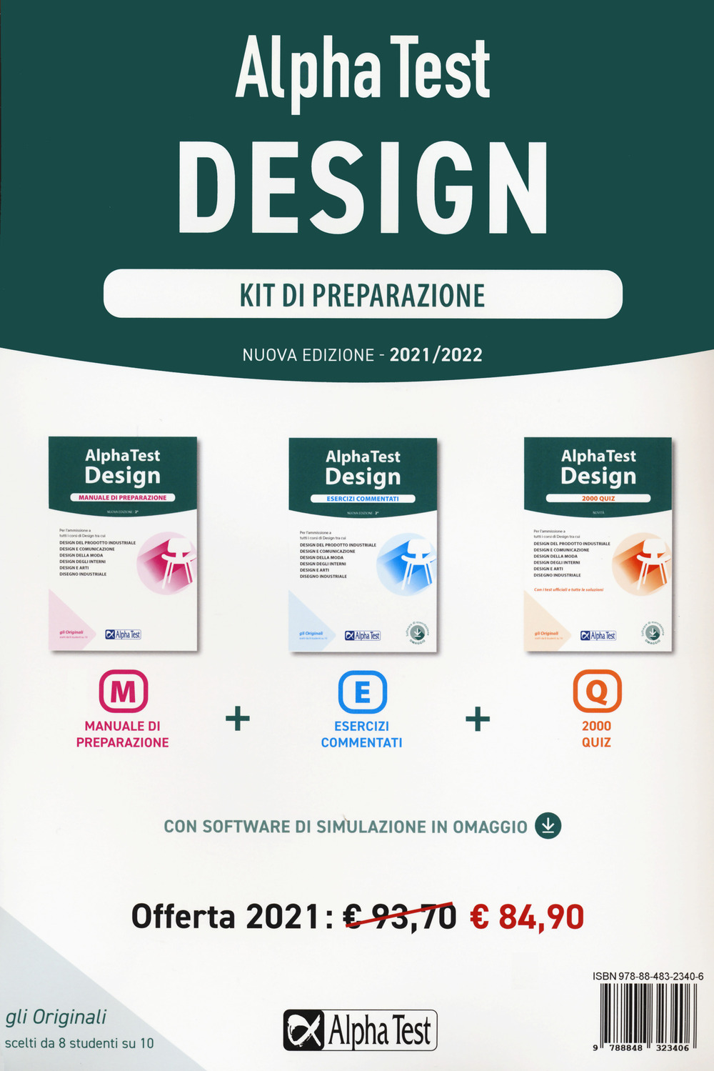 Alpha Test. Design. Kit di preparazione