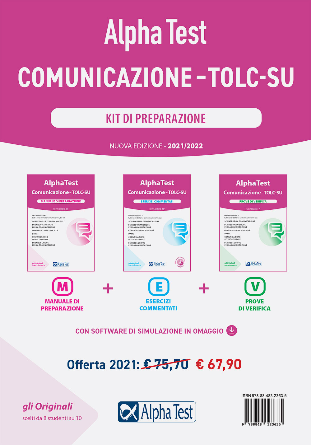 Alpha Test. Comunicazione. TOLC-SU. Kit di preparazione