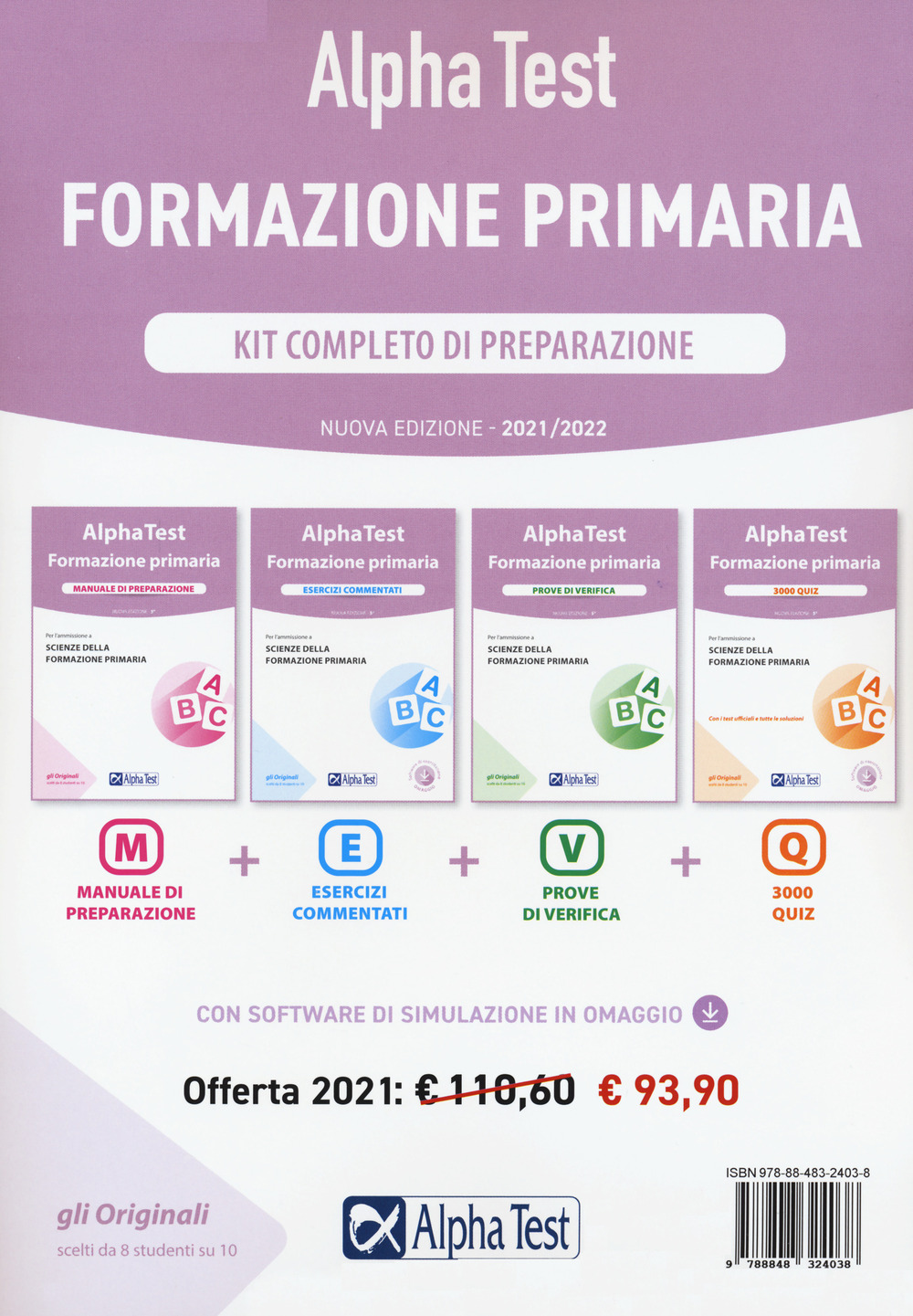 Alpha Test. Formazione primaria. Kit completo di preparazione