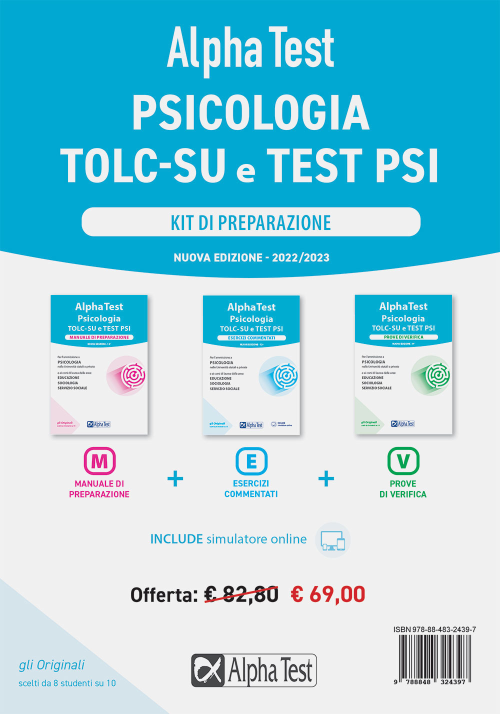 Alpha Test. Psicologia. TOLC-SU. Kit di preparazione
