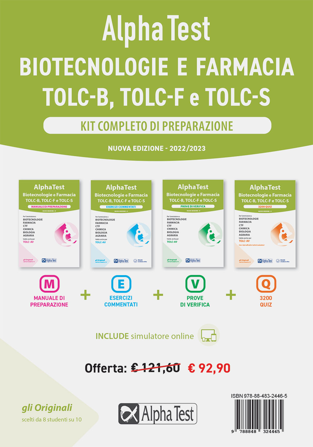 Alpha Test. Biotecnologie e farmacia. Kit completo di preparazione: Manuale di preparazione-Esercizi commentati-Prove di verifica-3200 quiz