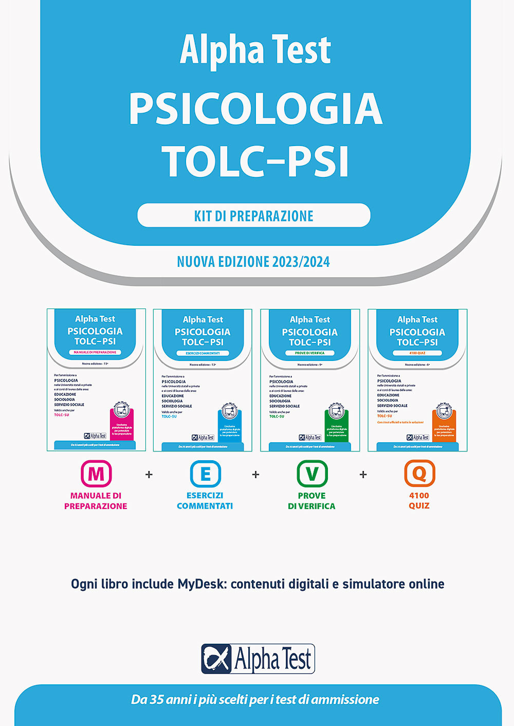 Alpha Test. Psicologia. TOLC-PSI. Kit di preparazione