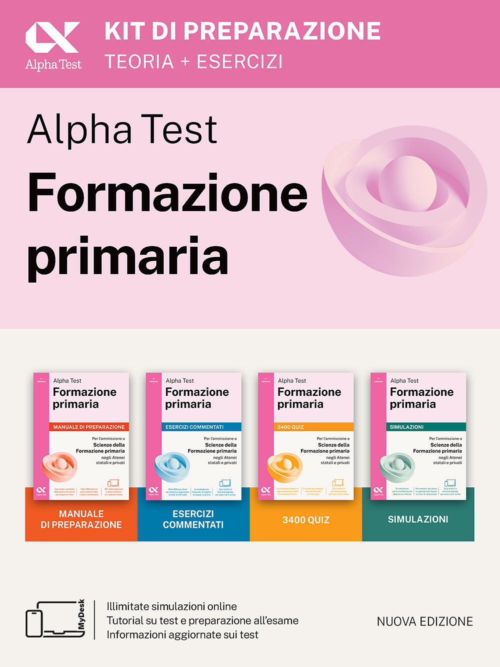Alpha Test Formazione primaria. Kit di preparazione. Edizione 2025/2026. Per il test di ammissione in Scienze della Formazione Primaria