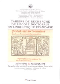 Cahiers de recherche de l'École doctorale en linguistique