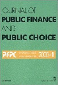 Journal of public finance and public choice. Economia delle scelte pubbliche. Vol. 1